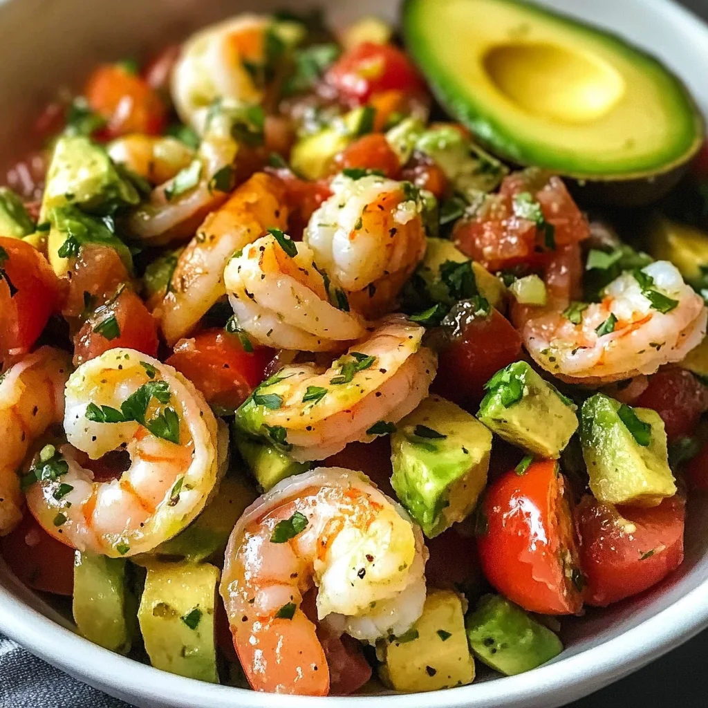 Avocado Salsa Shrimp Salad