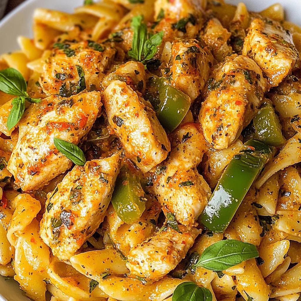 Cajun Chicken Pasta {One Pan Recipe}