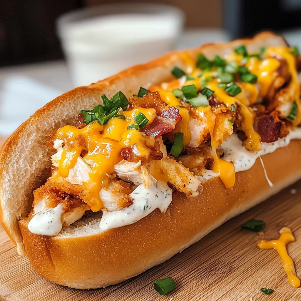 Chicken Bacon Ranch Baked Subs (+Video)