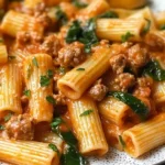 Creamy Sausage Rigatoni