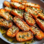 Crispy Smashed Carrots Garlic