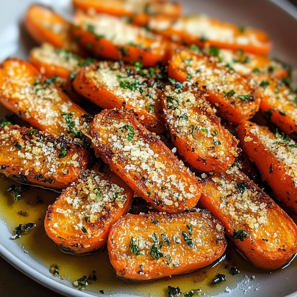 Crispy Smashed Carrots Garlic