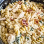 Crock Pot Chicken Bacon Ranch Pasta
