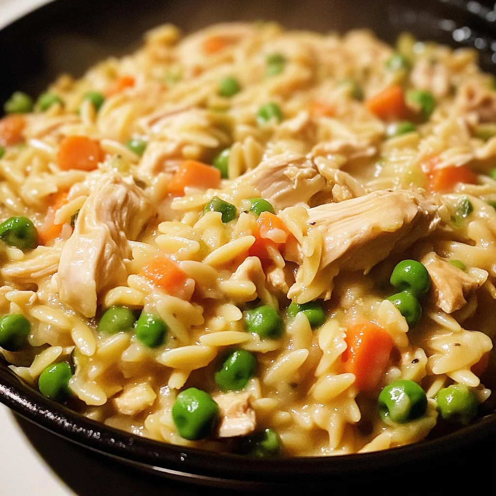 One Pot Chicken Pot Pie Orzo