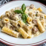 Sausage Alfredo Rigatoni