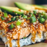 Spicy Salmon Sushi Bake