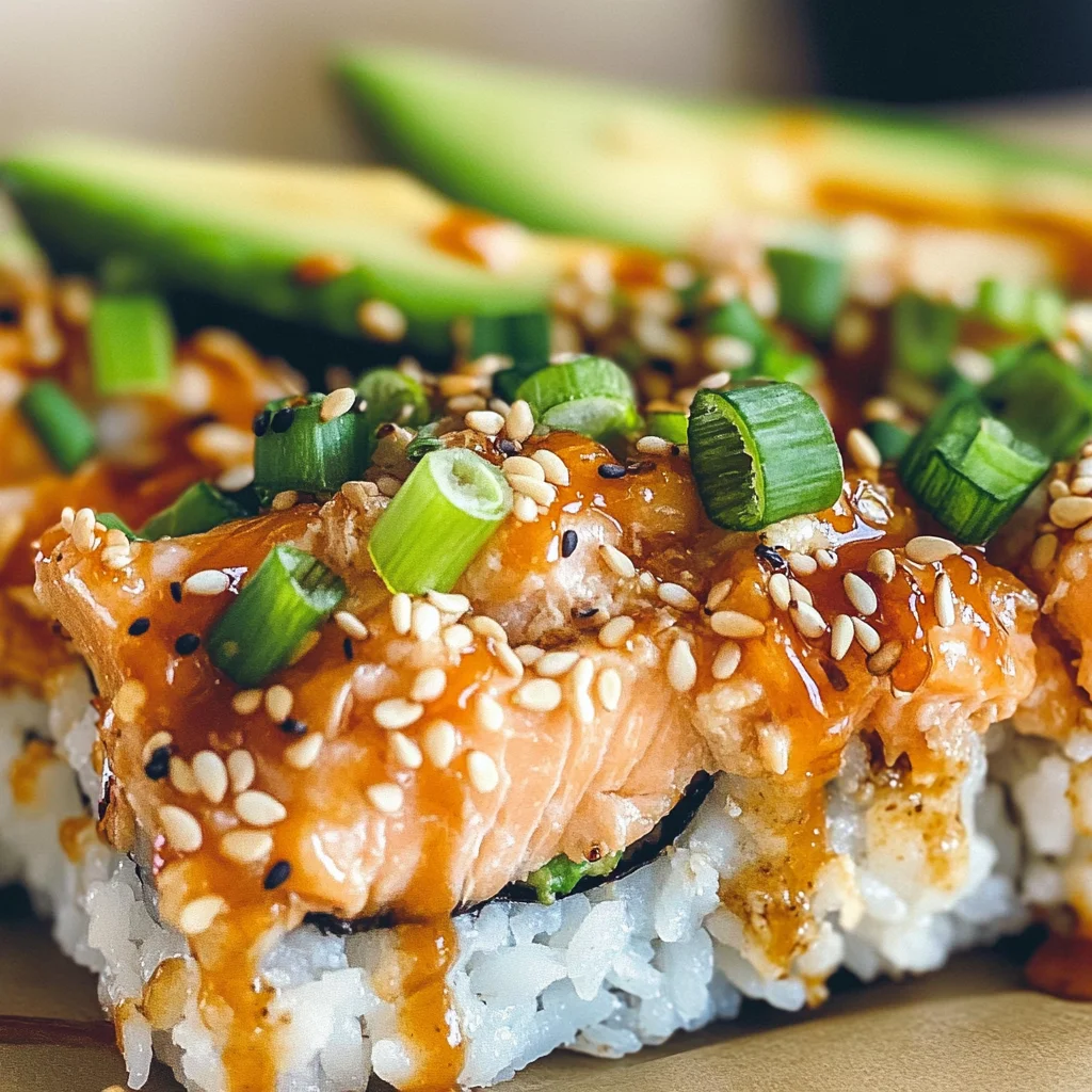 Spicy Salmon Sushi Bake