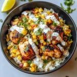 Street Corn Chicken Rice Bowl