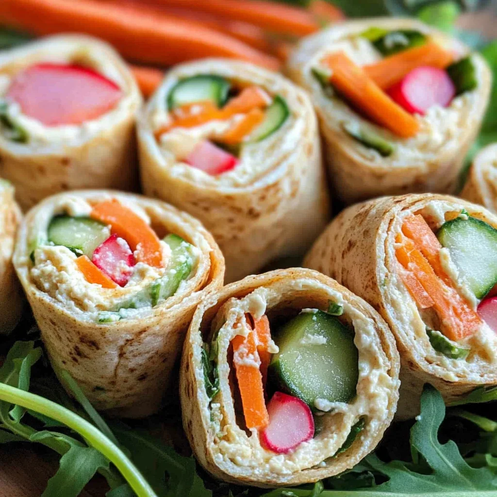 Tortilla Rollups with Dairy Free Veggie Cream Cheese
