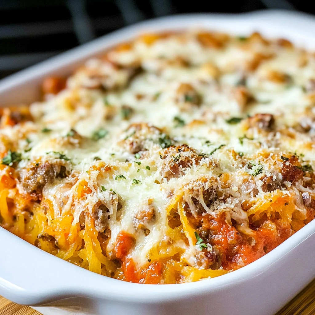 Baked Spaghetti Squash Casserole