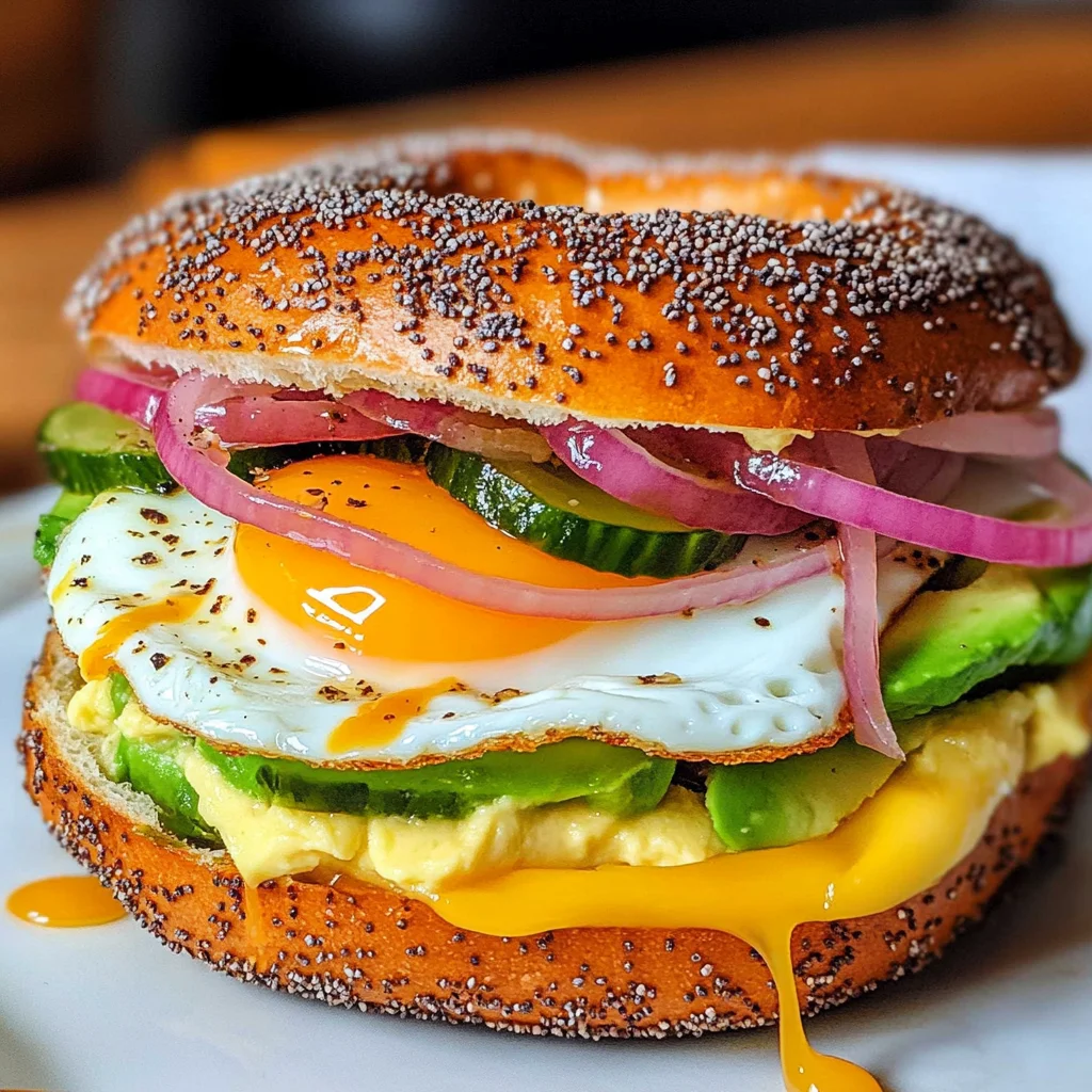 Breakfast Bagel (Healthy High Protein)