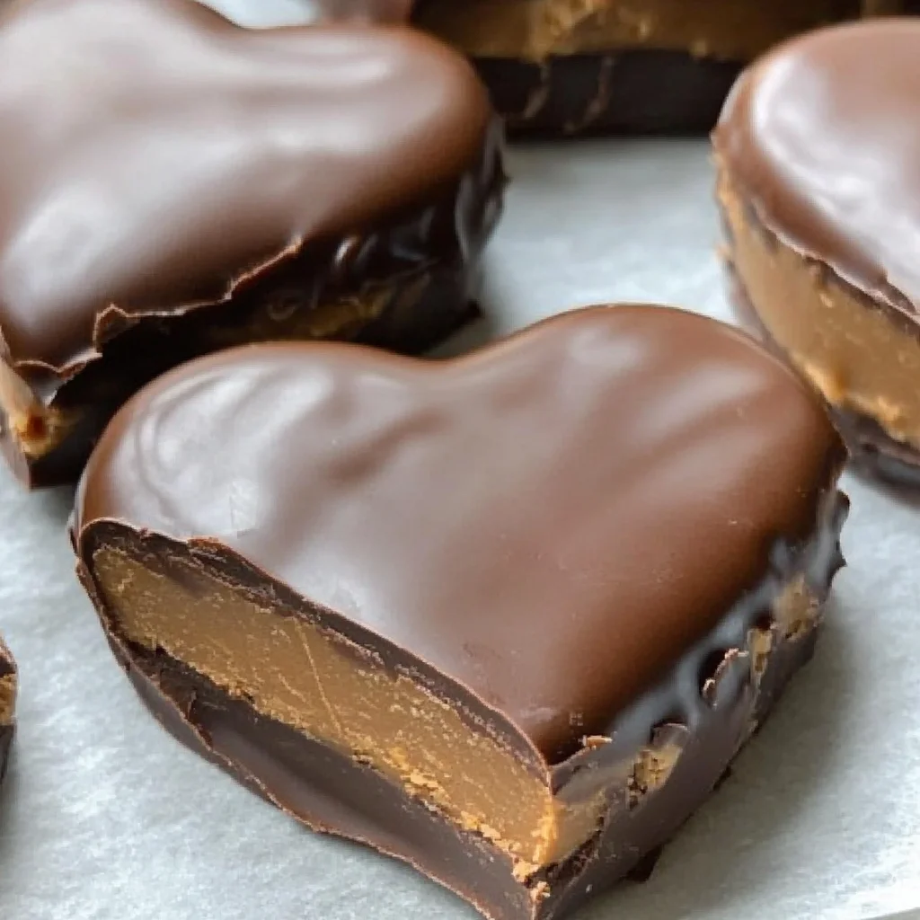Chocolate Peanut Butter Valentine’s Heart