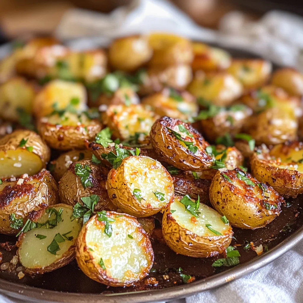 Crispy Potatoes with Garlic Butter and Herbs