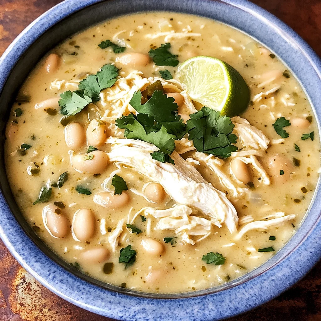 Crockpot Creamy White Chicken Chili