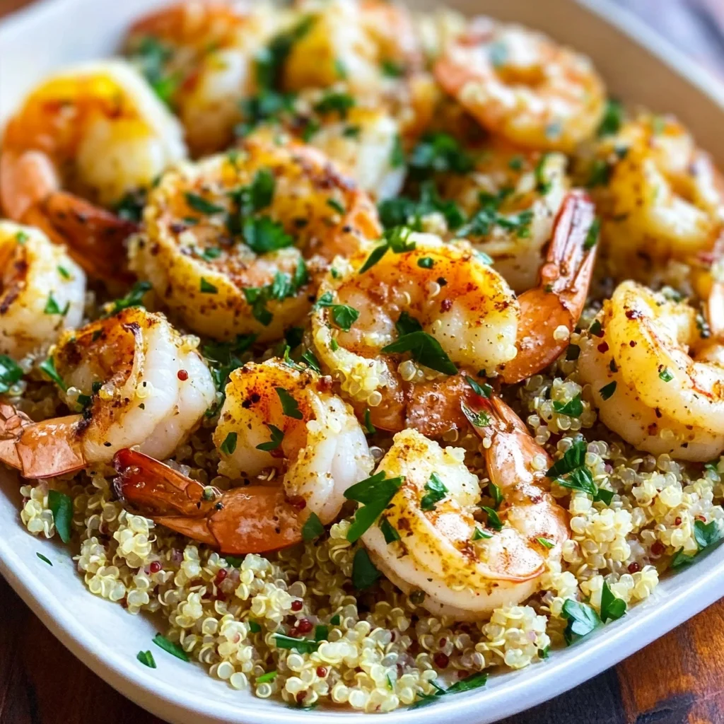 Garlic Butter Shrimp and Quinoa