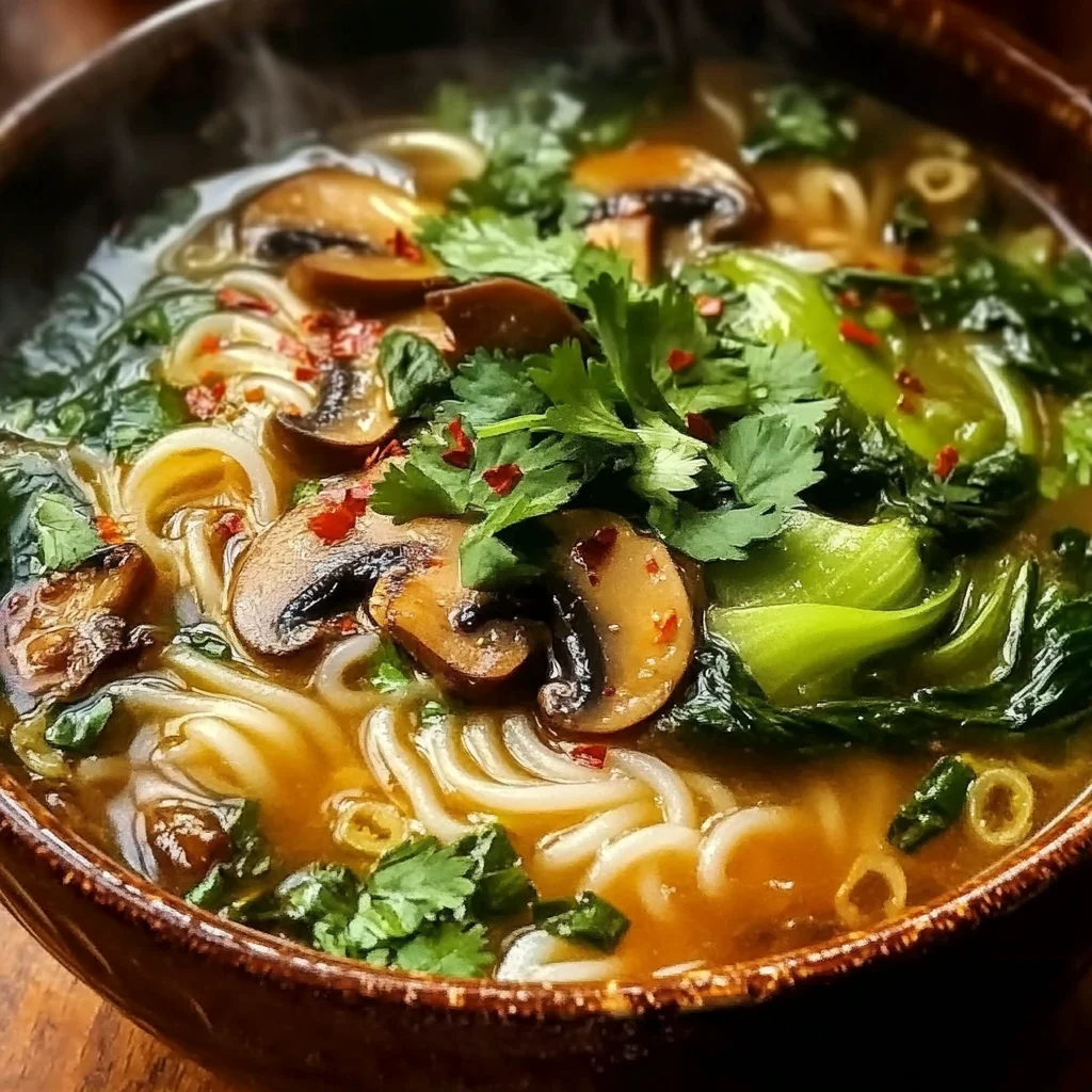 Healing Ginger Garlic Broth with Rice Noodles: A Comforting, Nourishing Soup