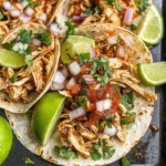 Healthy Crockpot Chicken Tacos