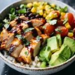 Honey Chipotle Chicken Rice Bowls