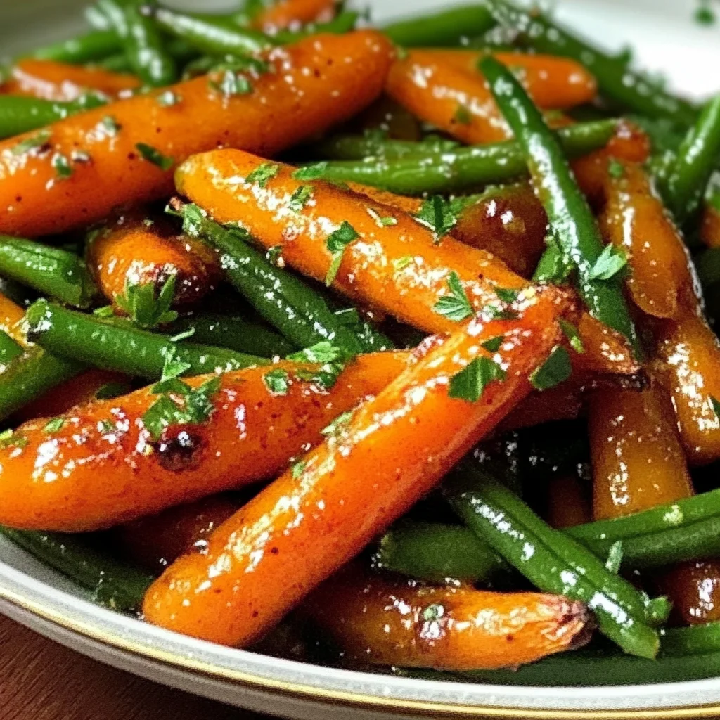 Honey Glazed Carrots & Green Beans