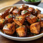 Hot Honey Salmon Bites