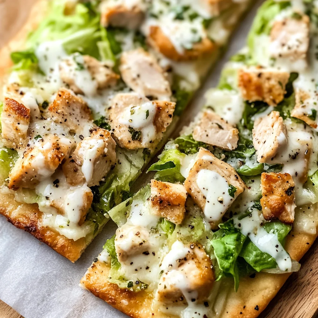 Irresistible Chicken Caesar Flatbread