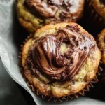 Nutella Swirled Banana Muffins