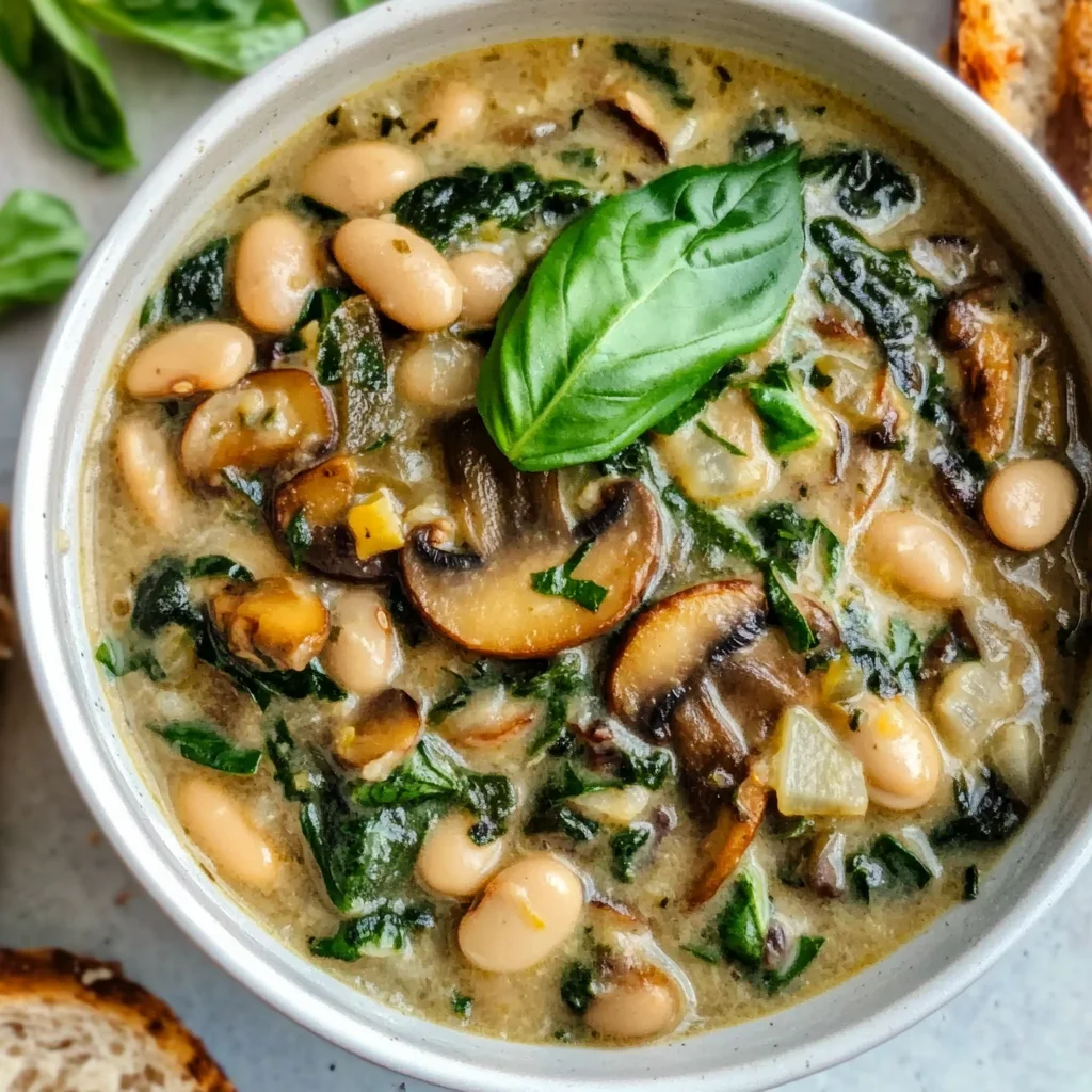 One-Pot White Bean Mushroom Stew