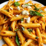 Roasted Red Pepper and Goat Cheese Pasta