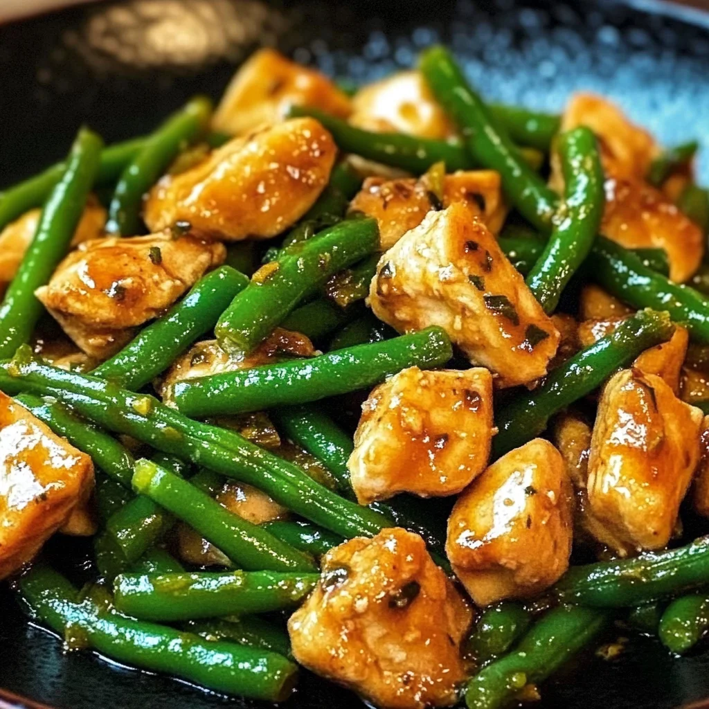 Speedy Chicken and Green Beans