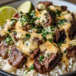 Steak and Queso Rice