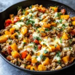 Turkey Butternut Squash Skillet Recipe