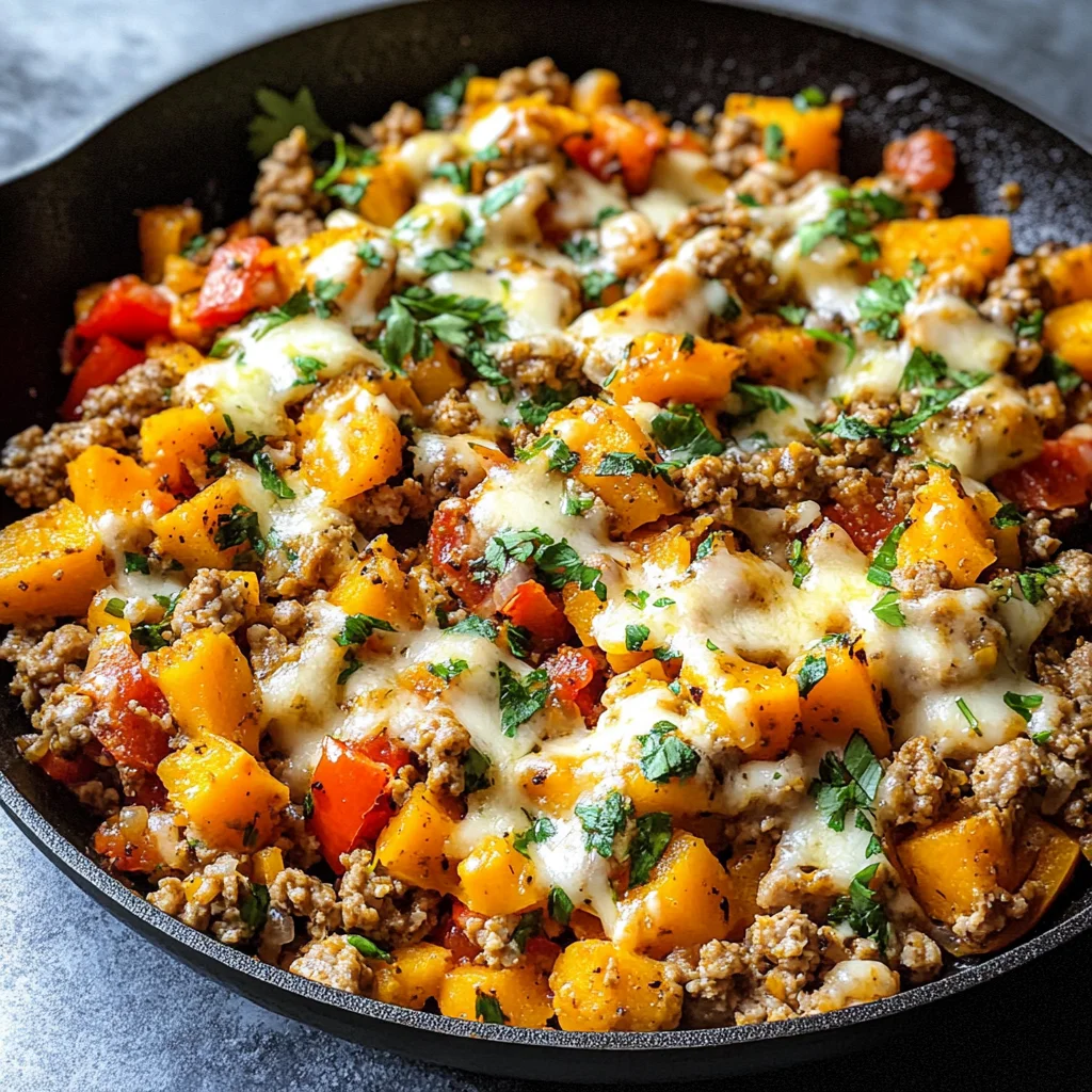 Turkey Butternut Squash Skillet Recipe