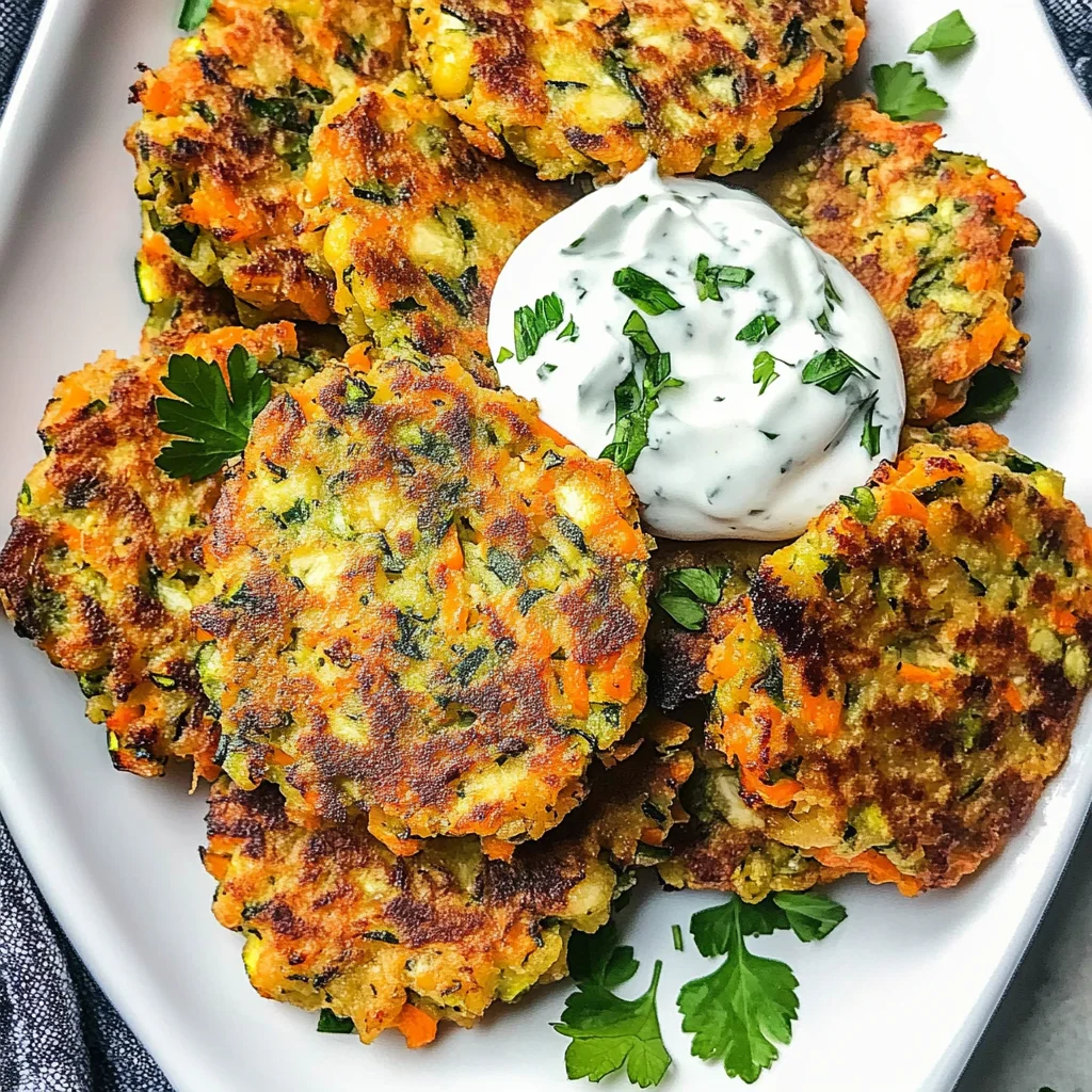 Vegetable Chickpea Fritters