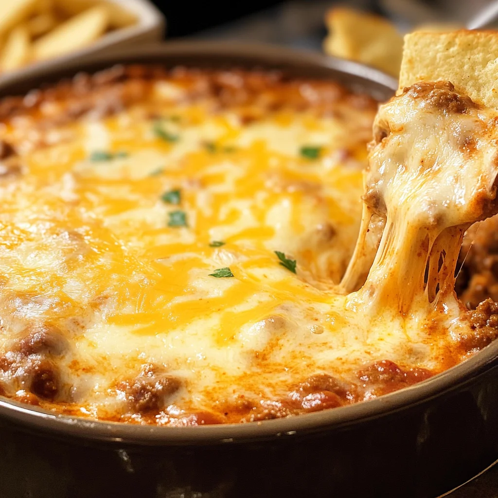4-Ingredient Chili Cheese Dip