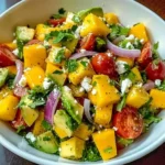 Avocado Mango Salad with Zesty Lime Dressing