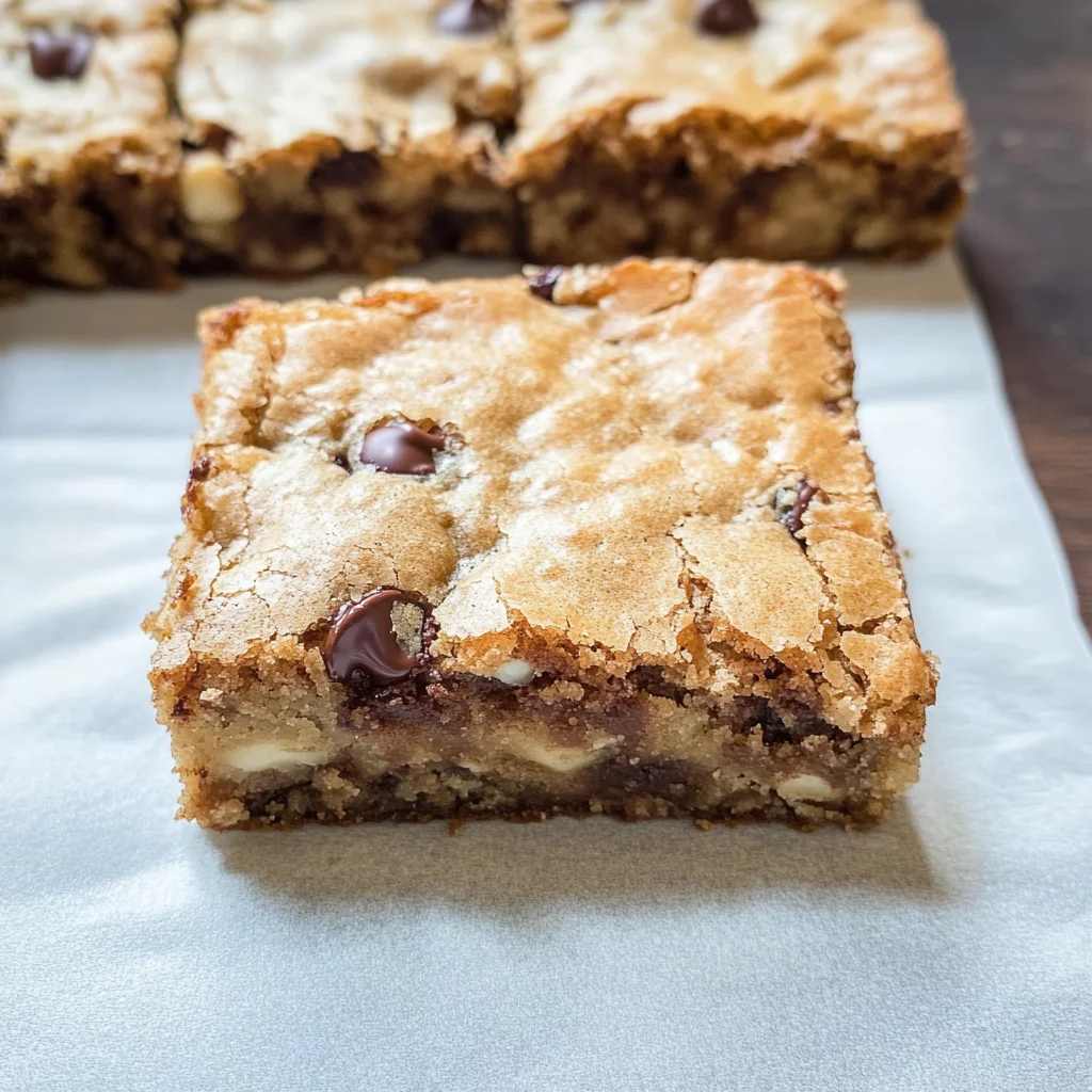 Bourbon Chocolate Chip Blondies