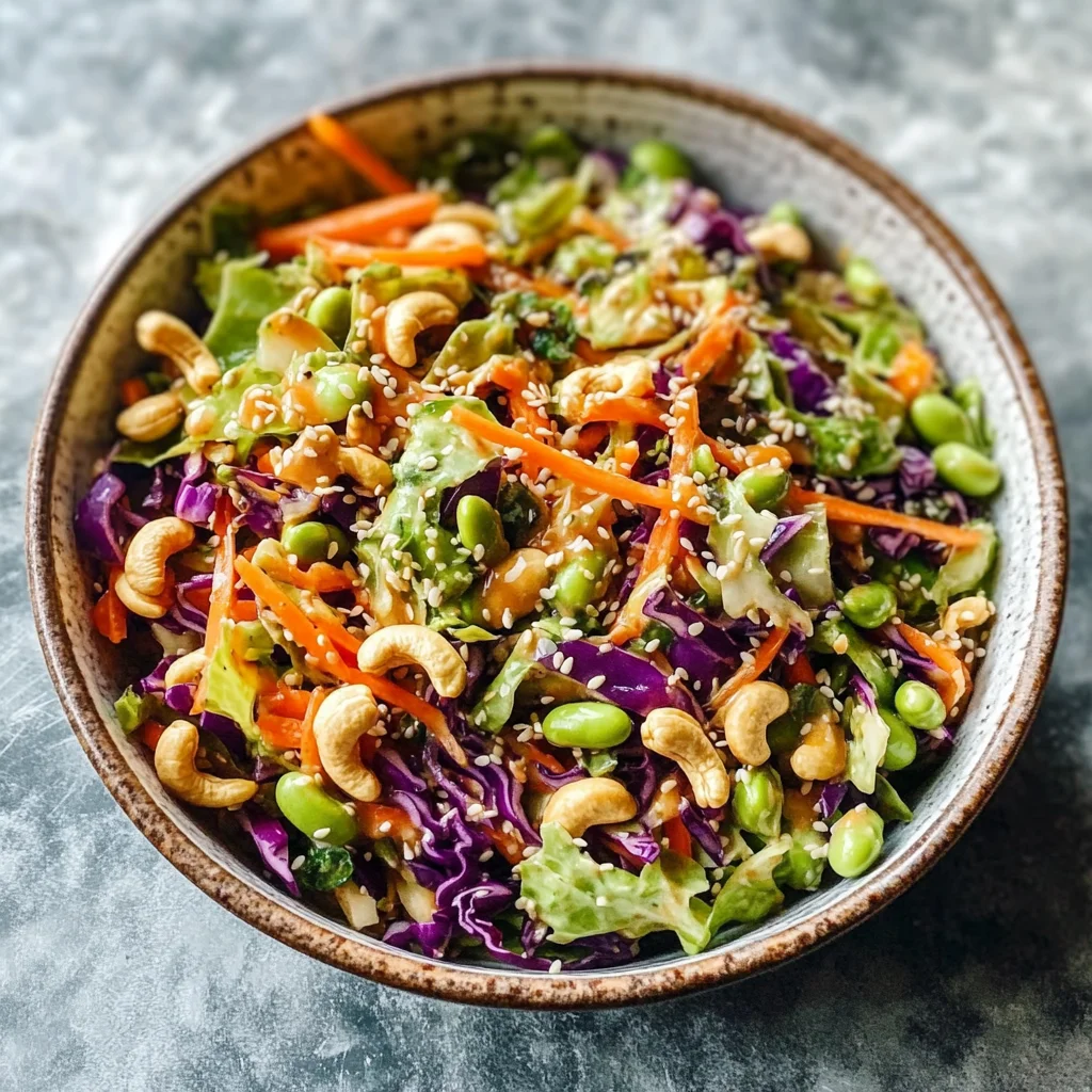 Cashew Crunch Salad with Sesame Dressing