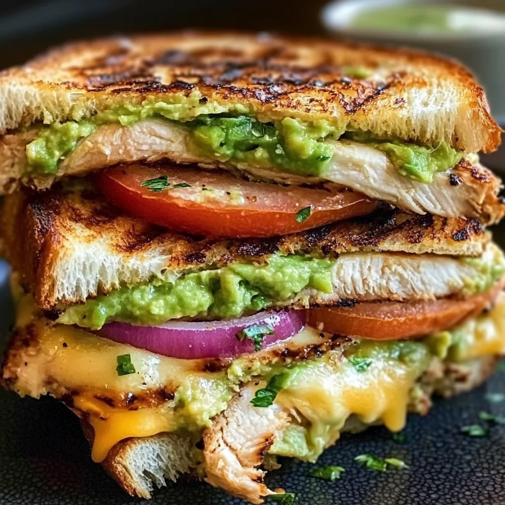 Chicken Avocado Melt Sandwich