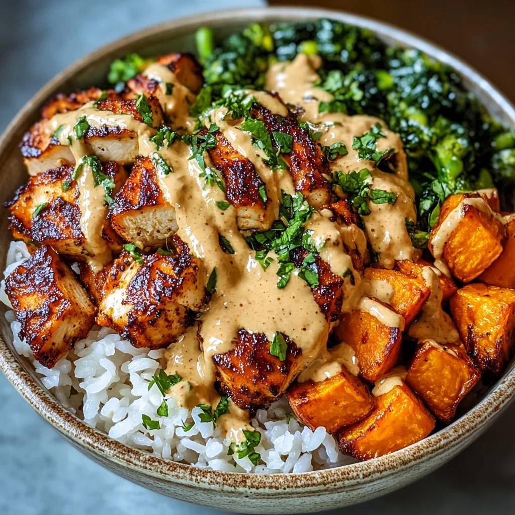 Chicken and Sweet Potato Bowls