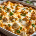 Creamy Buffalo Chicken Cauliflower Casserole Recipe