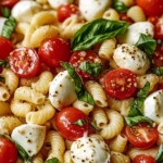 Creamy Caprese Pasta Salad