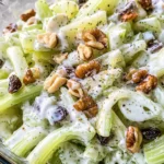 Creamy Celery Salad with Walnuts and Raisins