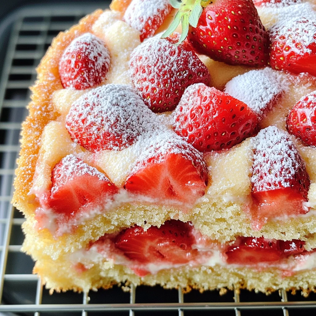 French Strawberry Cake