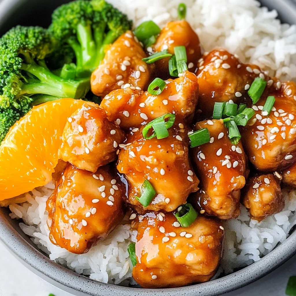 Healthy Orange Chicken