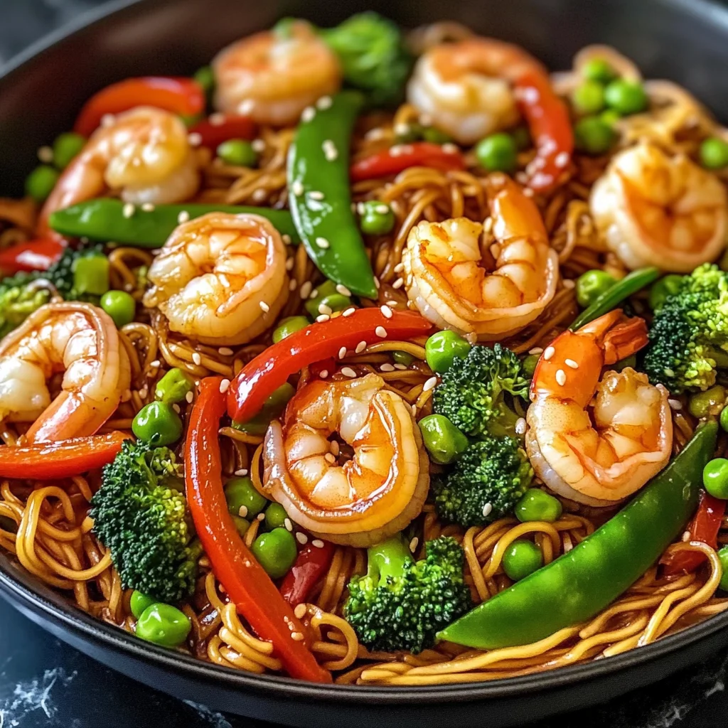 High-Protein Shrimp Stir Fry with Noodles (25-Minutes)