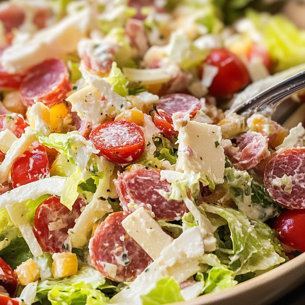 Italian Grinder Salad (Chopped Sub Salad)