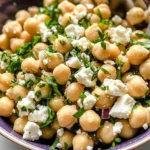 Lemony Chickpea Feta Salad (Gluten Free)