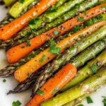 Roasted Asparagus and Carrots (4 Ingredients)