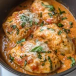 Slow Cooker Creamy Tomato Basil Chicken