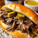 Slow Cooker Italian Beef Sandwiches